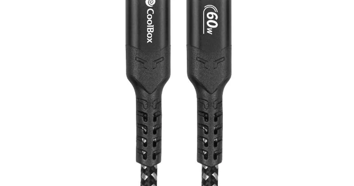 Coolbox     Cable    USB-C>USB-C   60W    Carga (2)