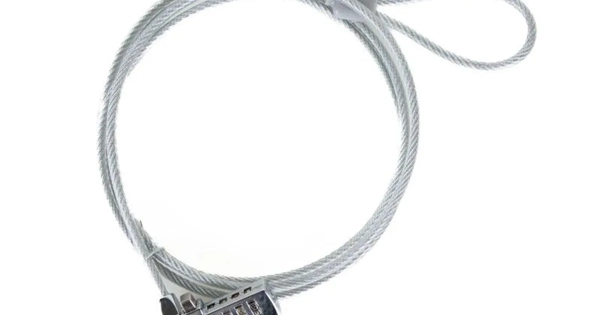 iggual Cable seguridad candado 4 dígitos SECURE 4D