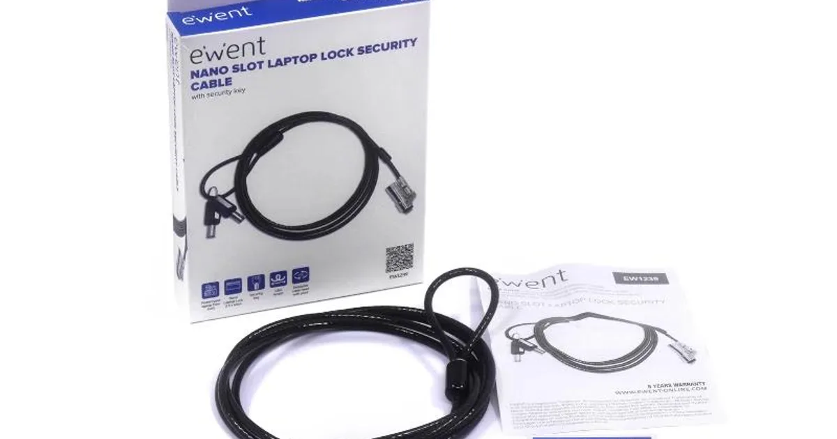 EWENT Cable Seguridad Nano con Llave (3)