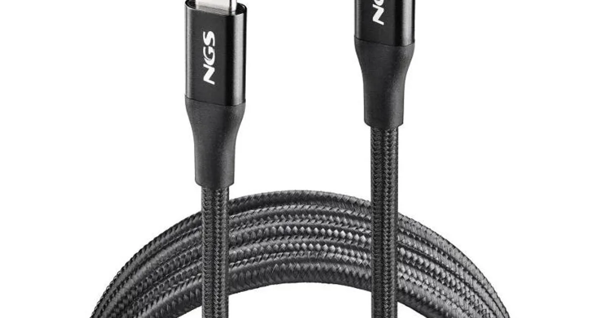 NGS Cable carga rapida USB C a USB C de 2 m (2)