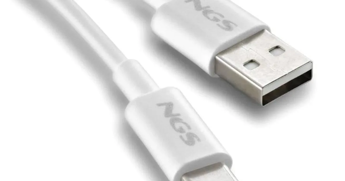 NGS CABLE CARGA RAPIDA USB-A A USB-C 1M BLANCO (3)