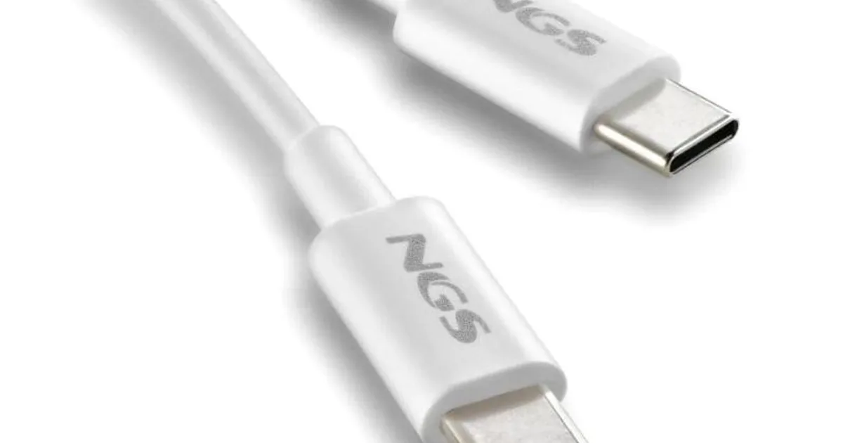 NGS CABLE CARGA RAPIDA USB-C A USB-C 1M BLANCO (3)