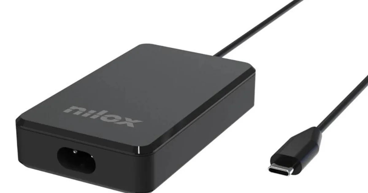 NILOX Alimentador gan usb-c para portátil - 65w