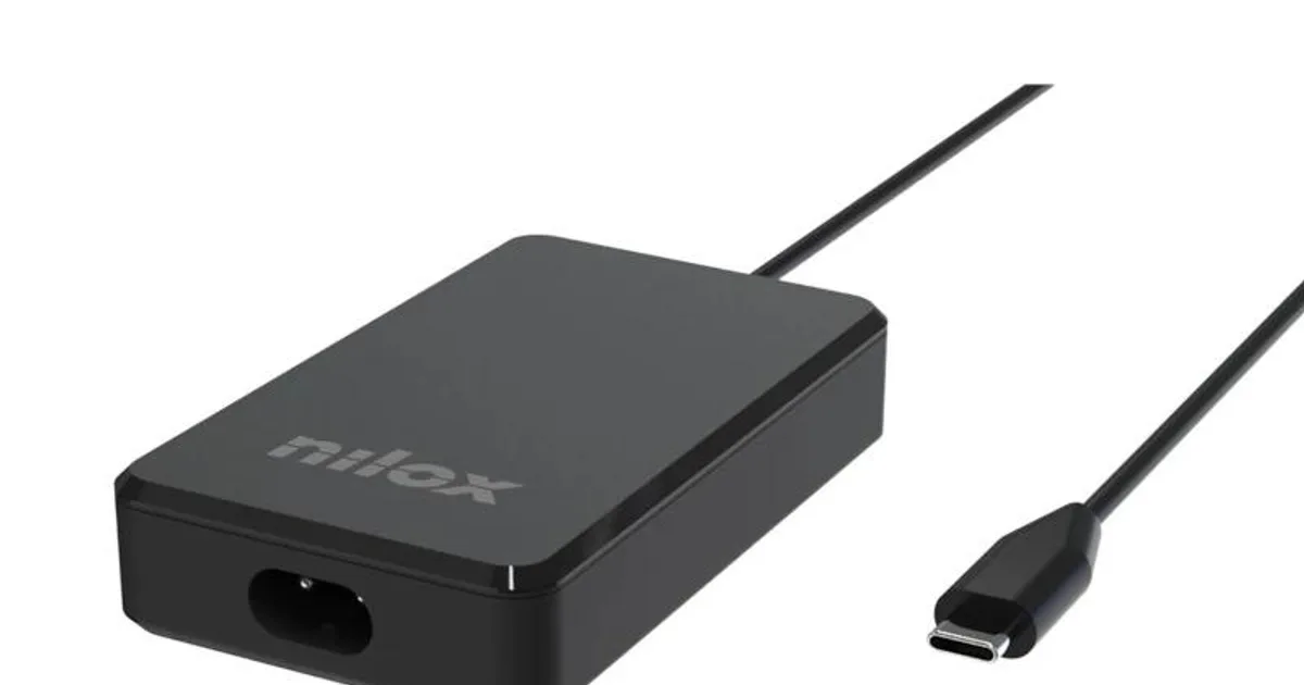 NILOX Alimentador gan usb-c para portátil -90w