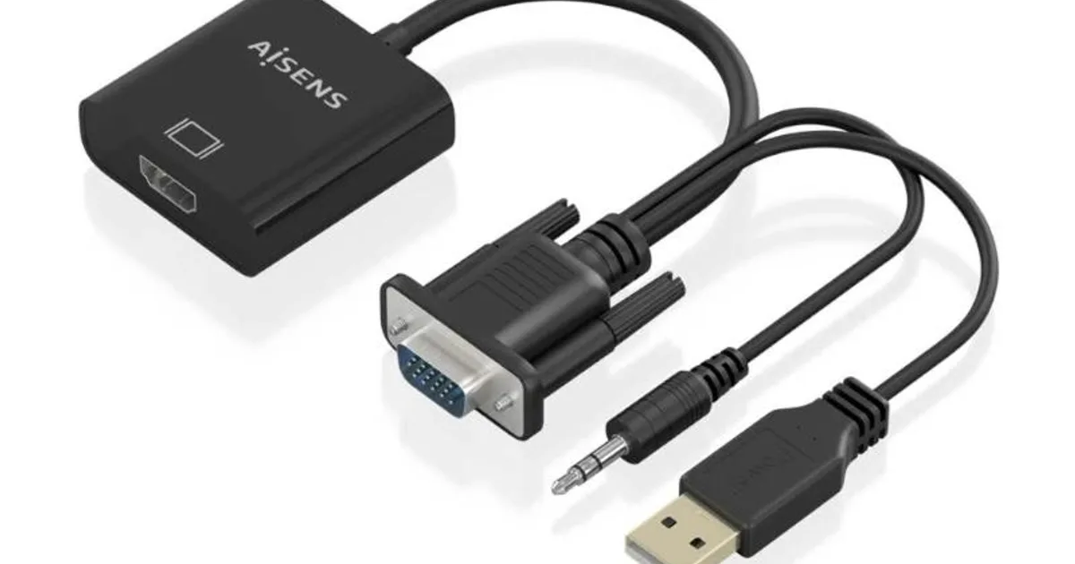 Aisens Conversor SVGA/M+JACK3.5/M+USB A/M HDMI/H