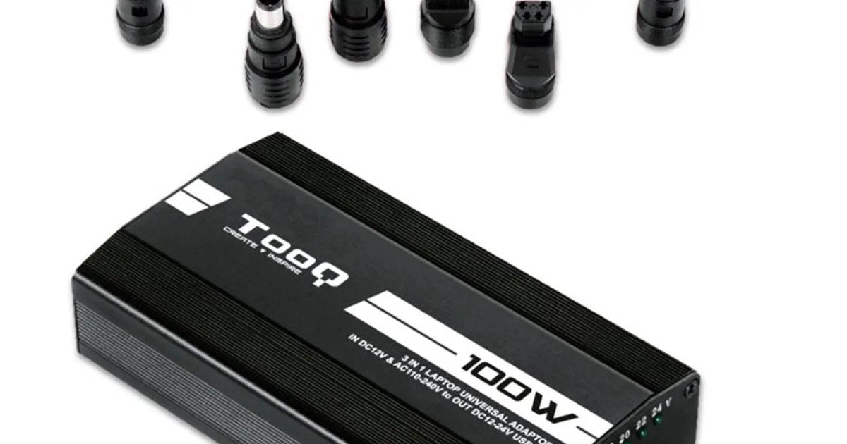 Tooq Cargador portátil 100W 3en1 12 conectores
