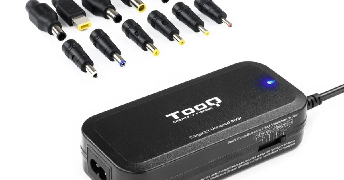 Tooq Cargador portátil 90W manual 12 conectores
