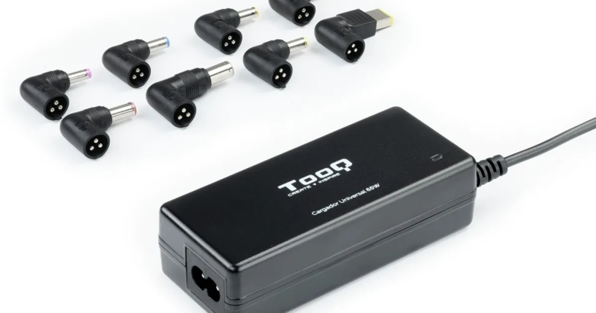 Tooq Cargador portátil 65W 8 Conectores