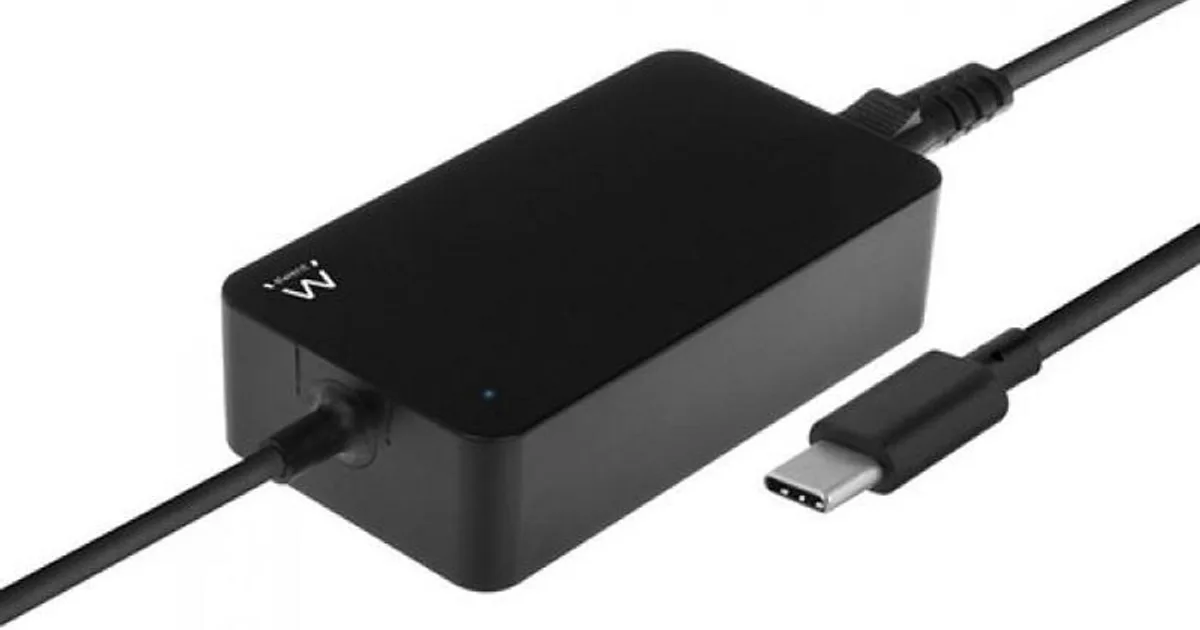Ewent CARGADOR SLIM DE PORTÁTIL USB-C DE 45W