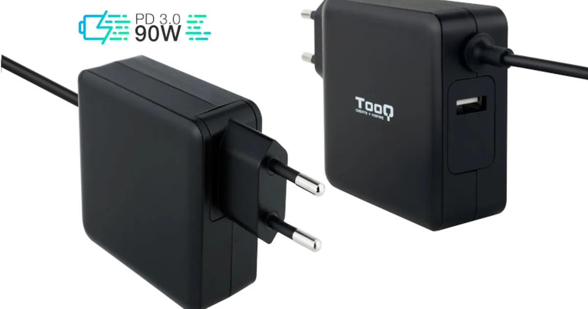 Tooq Cargador portátil conector USB-C 90W (2)