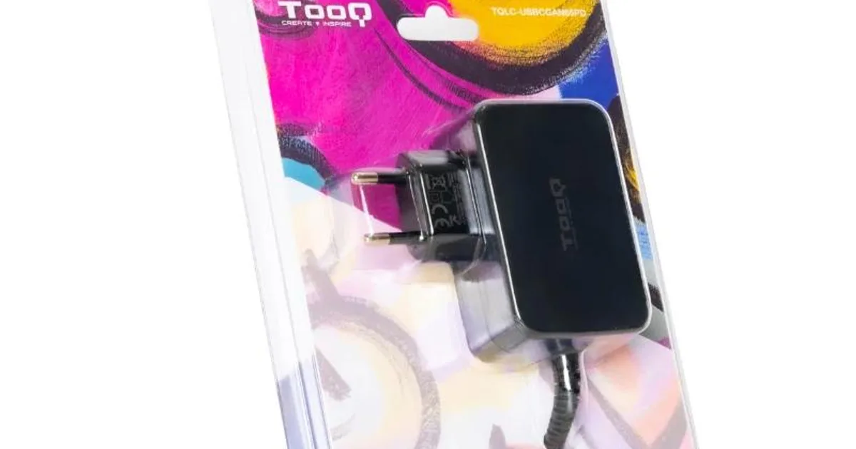 Tooq Cargador portatil GAN USB-C PD 65W Negro (2)