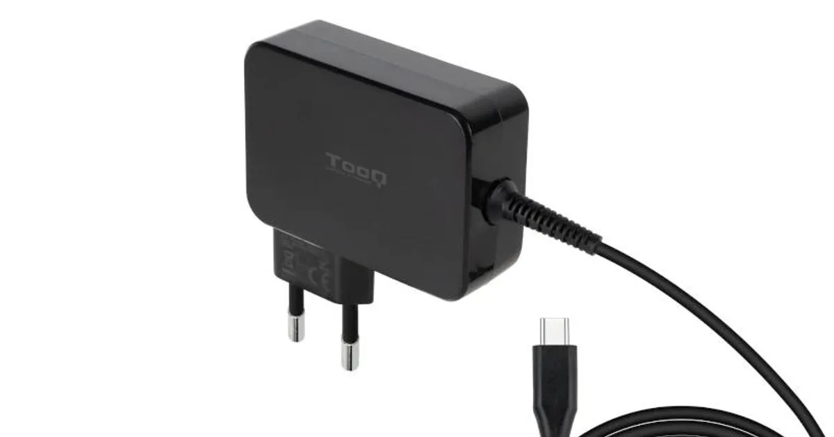 Tooq Cargador portatil GAN USB-C PD 90W Negro