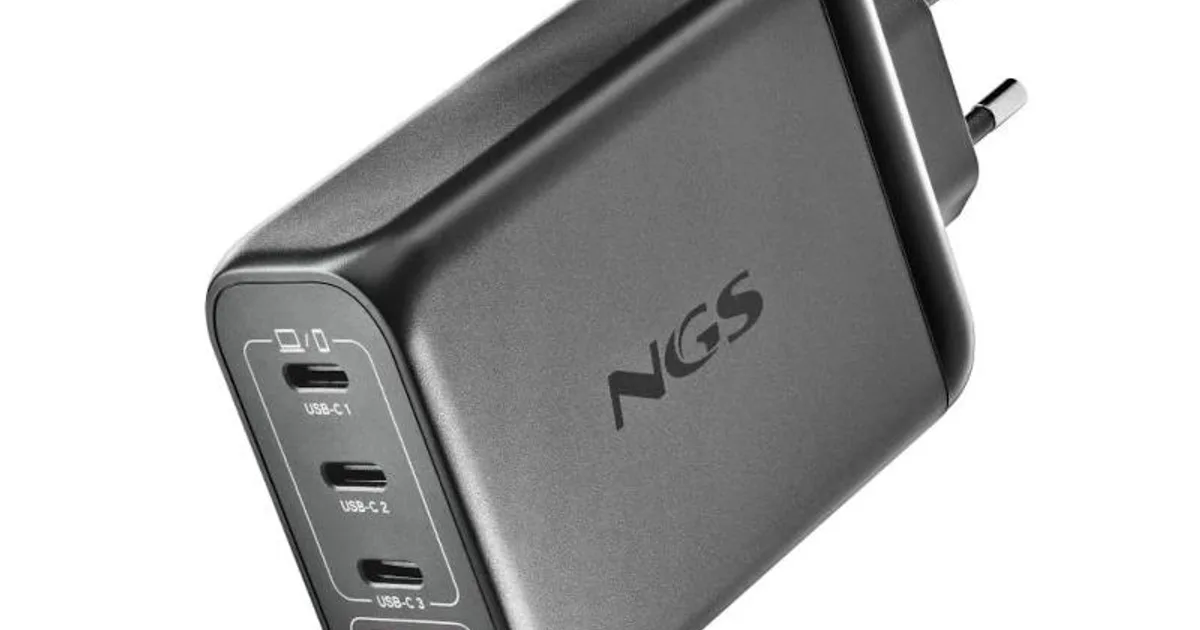 NGS CARGADOR ULTRARAPIDO140W 4 PUERTOS 3USB-C 1 US