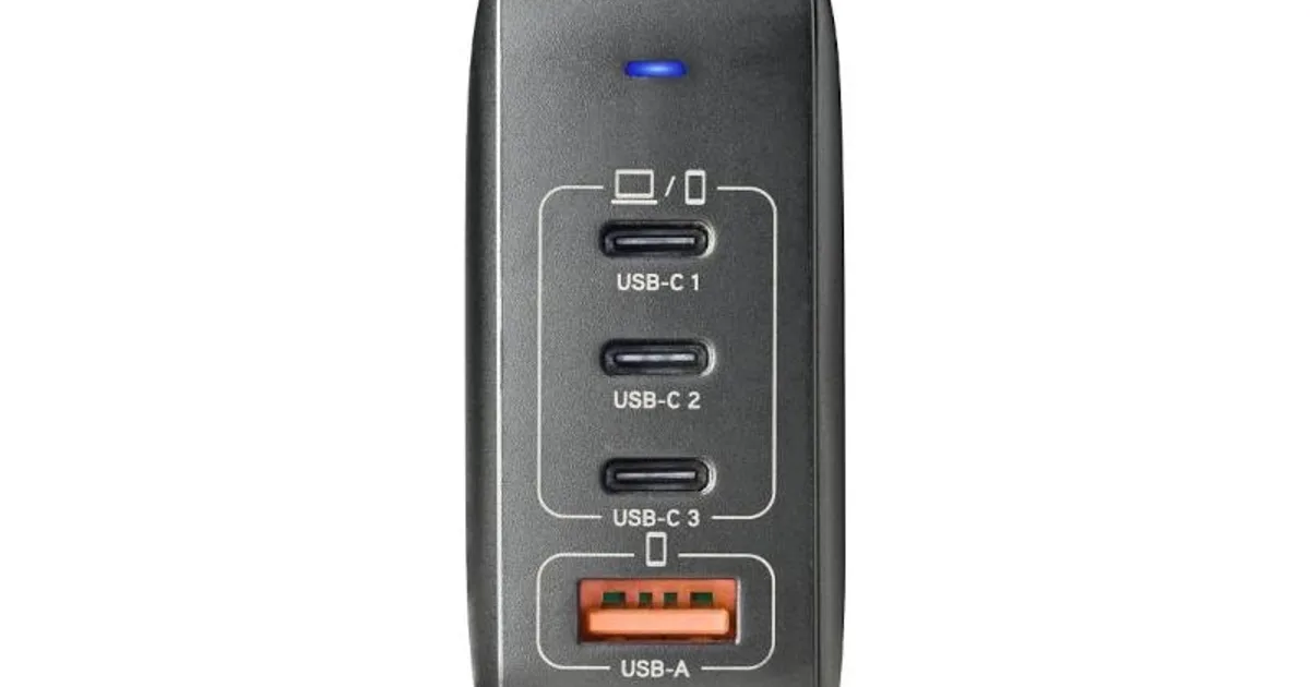 NGS CARGADOR ULTRARAPIDO165W 4 PUERTOS 3USB-C 1 US (2)