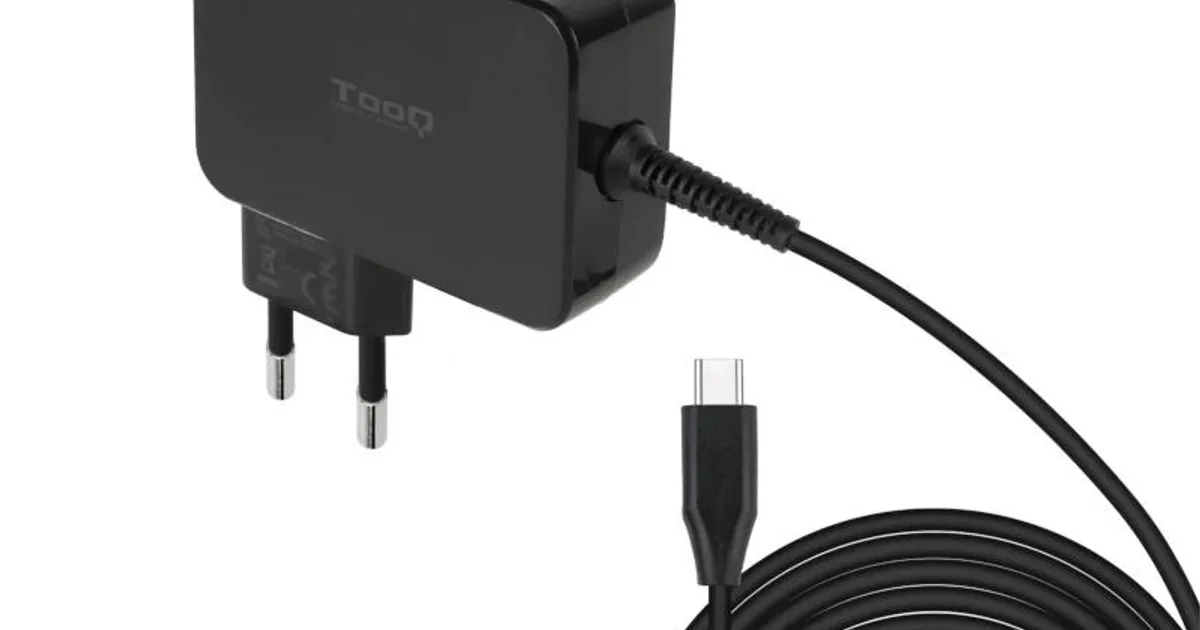 Tooq Cargador portátil GAN USB-C PD 100W Negro (3)