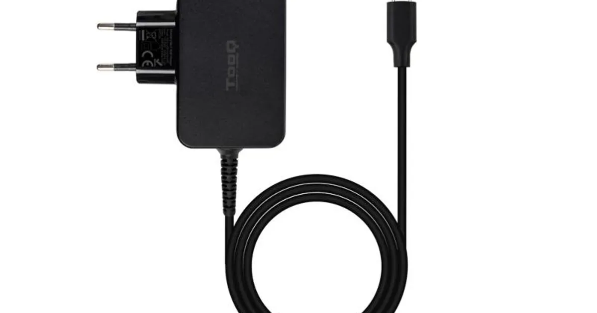 Tooq Cargador portátil GAN USB-C PD 45W Negro (2)