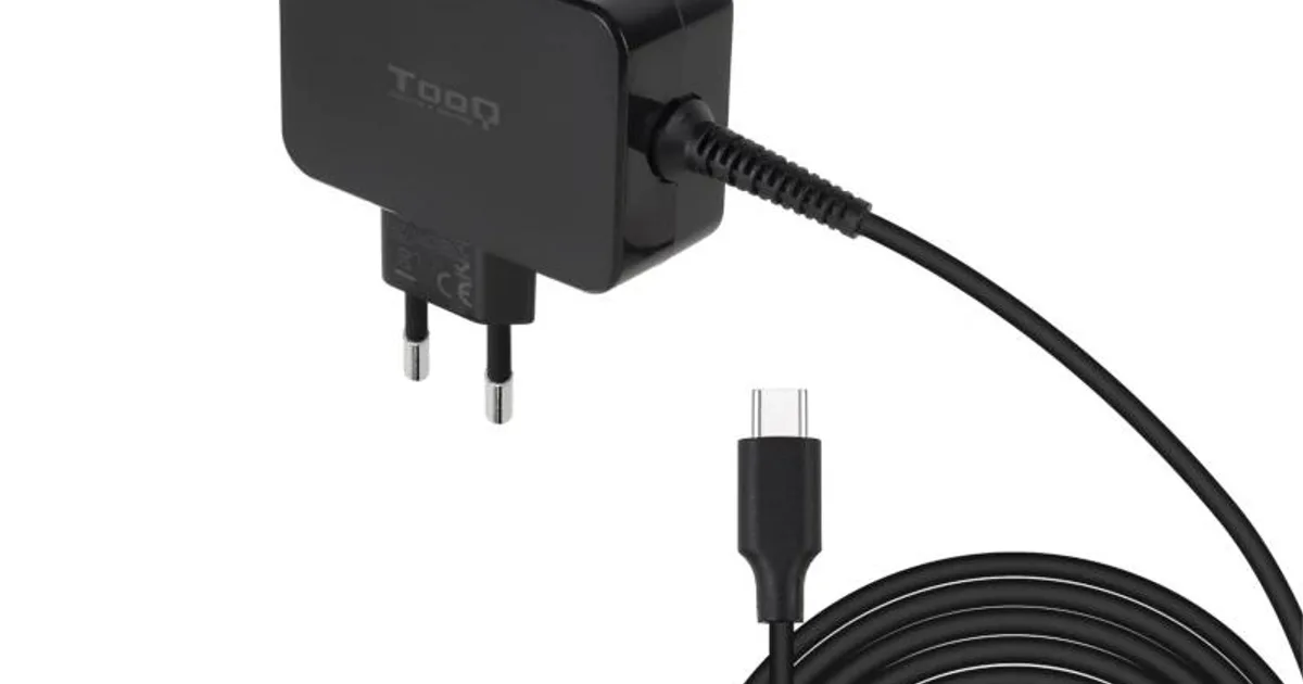 Tooq Cargador portátil GAN USB-C PD 45W Negro (3)
