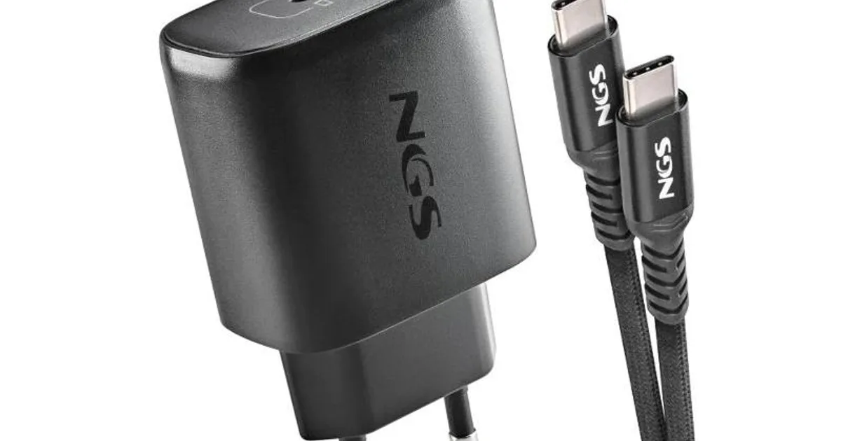 NGS CARGADOR GAN ULTRARAP 45W USB-C CON CABL (2)