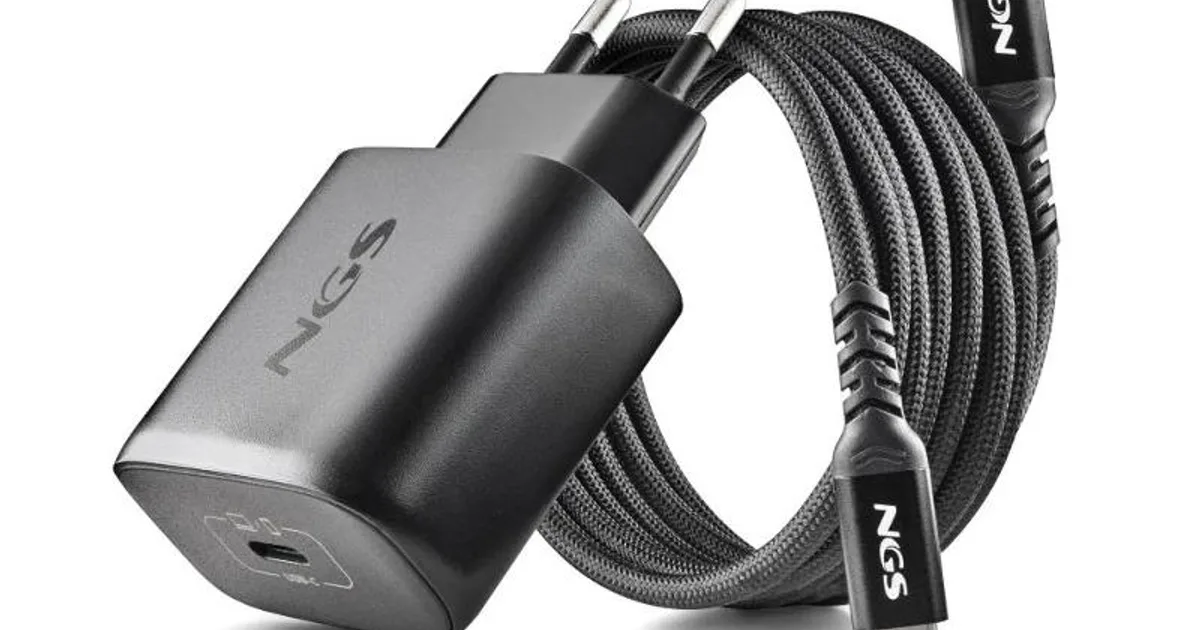 NGS CARGADOR GAN ULTRARAP 45W USB-C CON CABL (3)