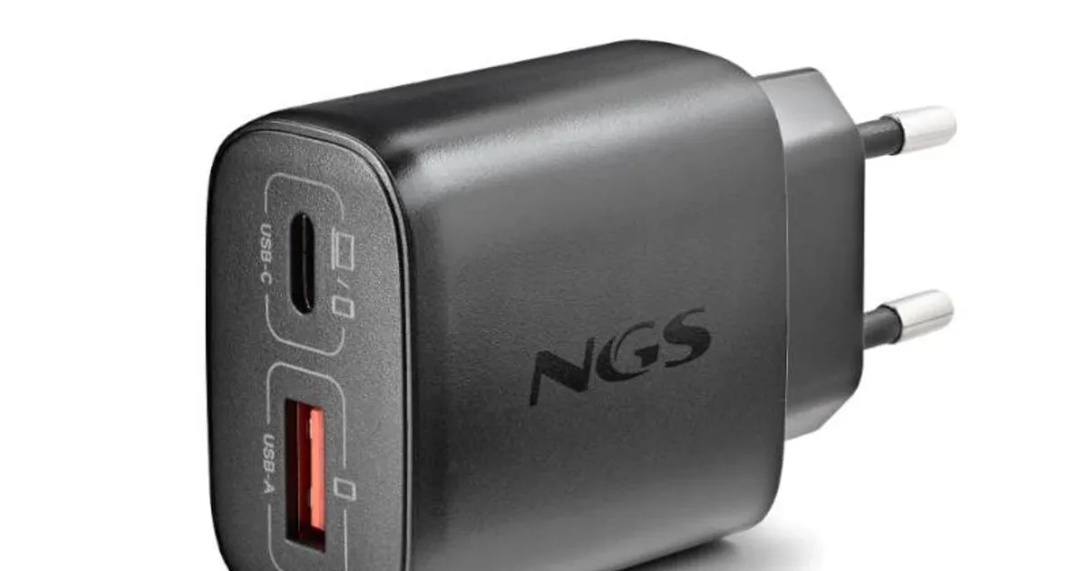 NGS CARGADOR GAN ULTRARAPIDO 45W USB-C+ USB-A (2)