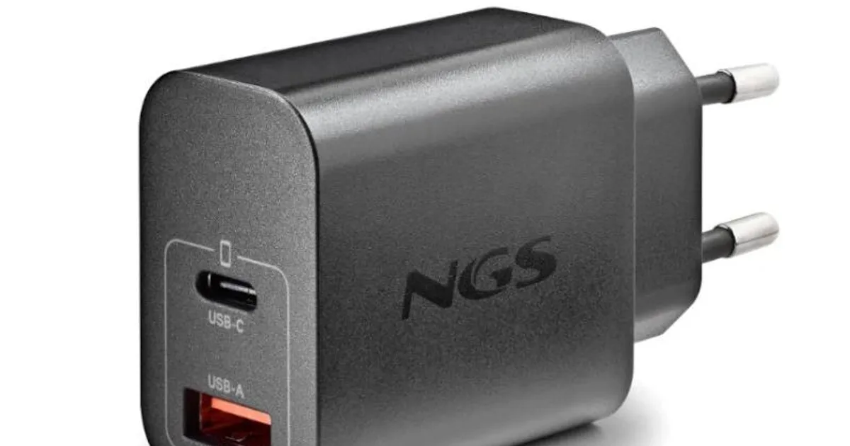 NGS CARGADOR GAN ULTRARAPIDO 30W USB-C+ USB-A (2)