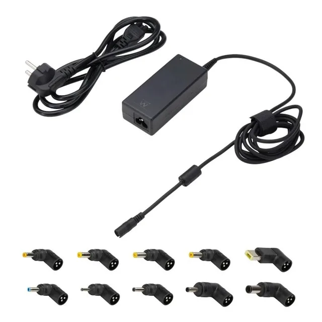EWENT Cargador Auto. Univer Notebook 65W 10 Puntas
