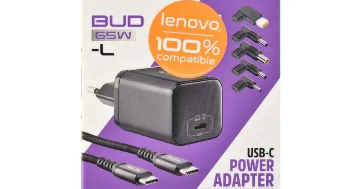 NGS PACK CARGA USBC 65W+CABL 1,5M+5 CLAVIJ LENOVO (2)