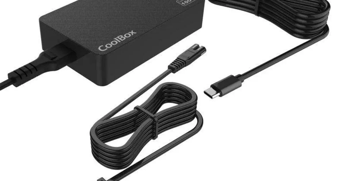 CoolBox Cargador Portátil GAN USB-C 100W
