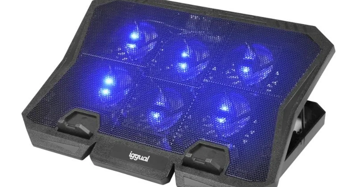iggual Refrigerador portátil 6 ventiladores RP6V17