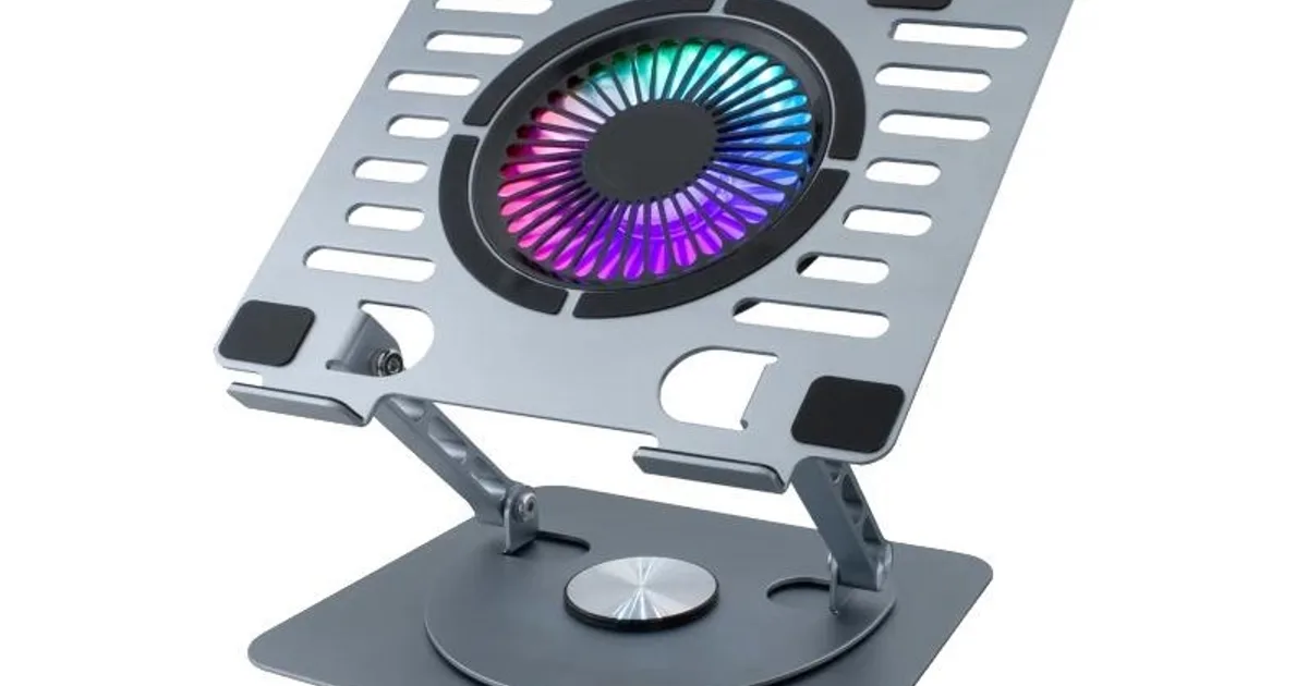 COOLBOX Base refrigerac.Portátil COOLAIR 1vent RGB