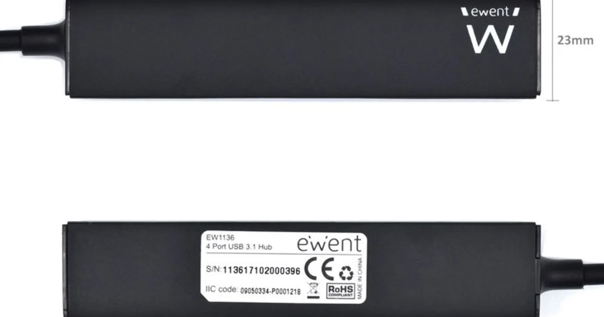 EWENT EW1136  Hub 4 Puertos USB 3.0 (3)
