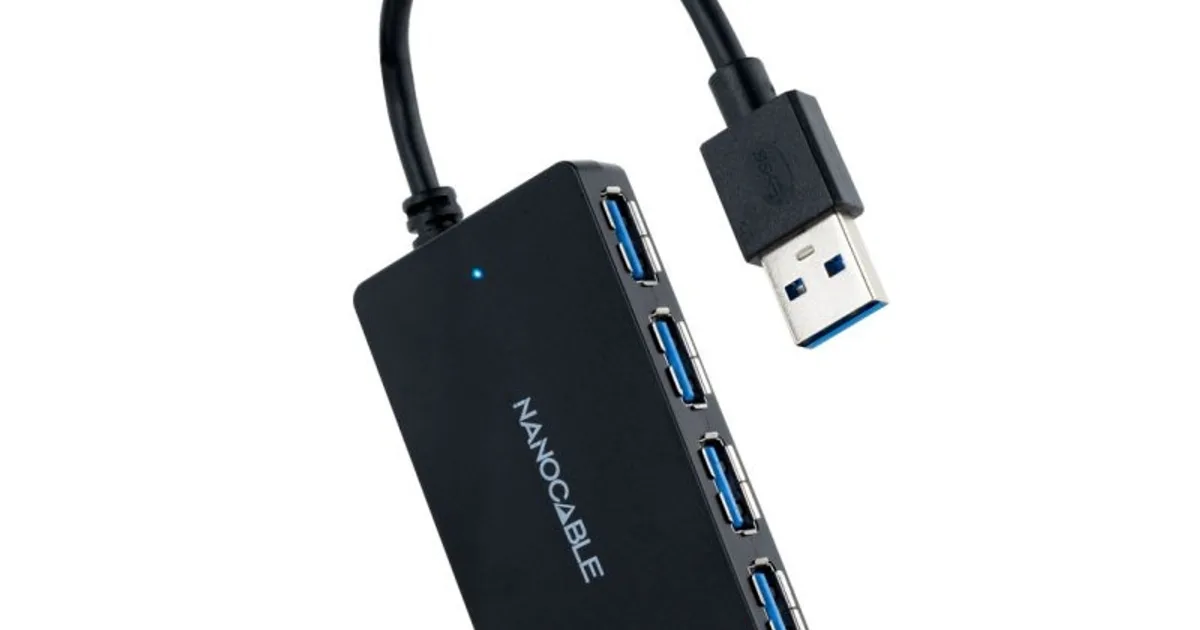 Nanocable Hub USB 3.0 con 4 Puertos de USB 3.0