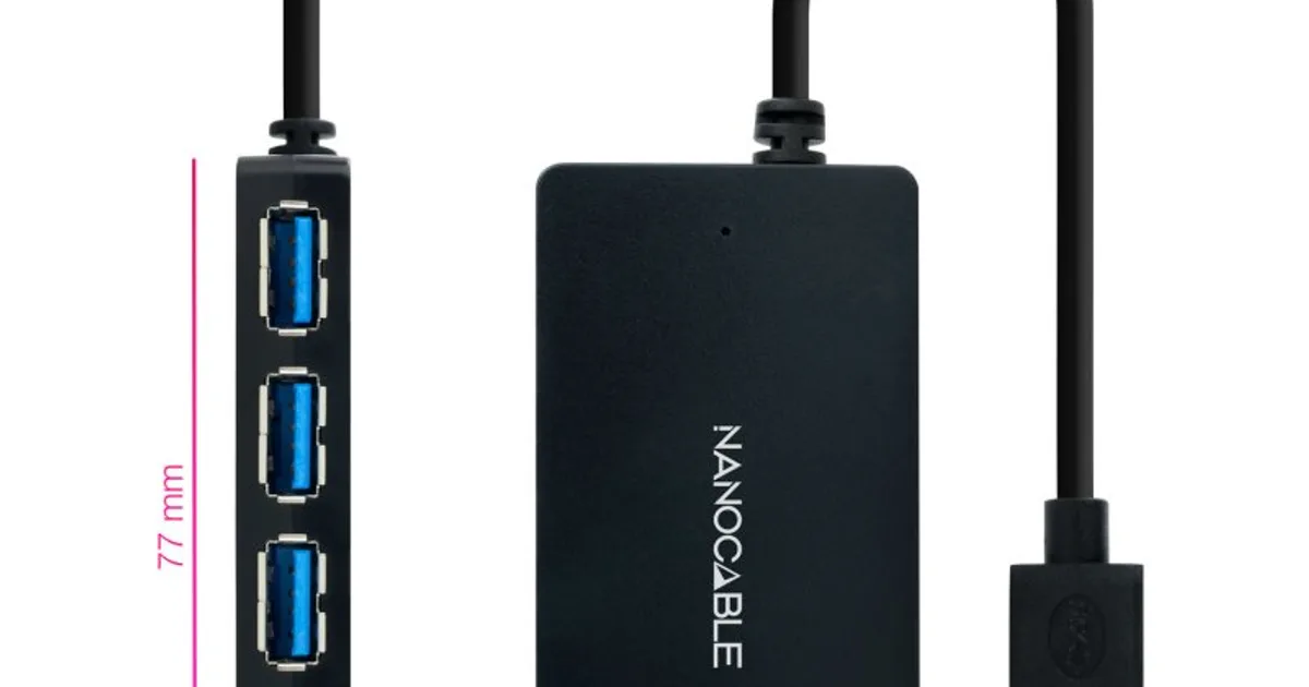 Nanocable Hub USB 3.0 con 4 Puertos de USB 3.0 (2)