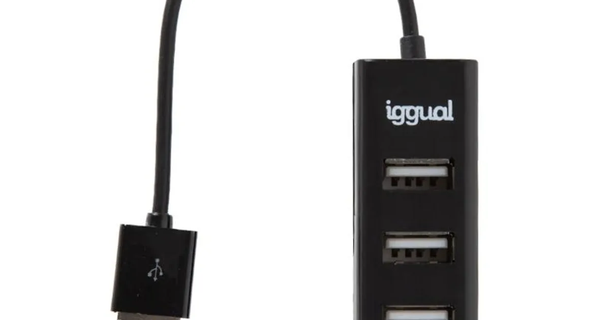 iggual Hub USB 2.0 x 4 puertos HUB-A-4p (3)
