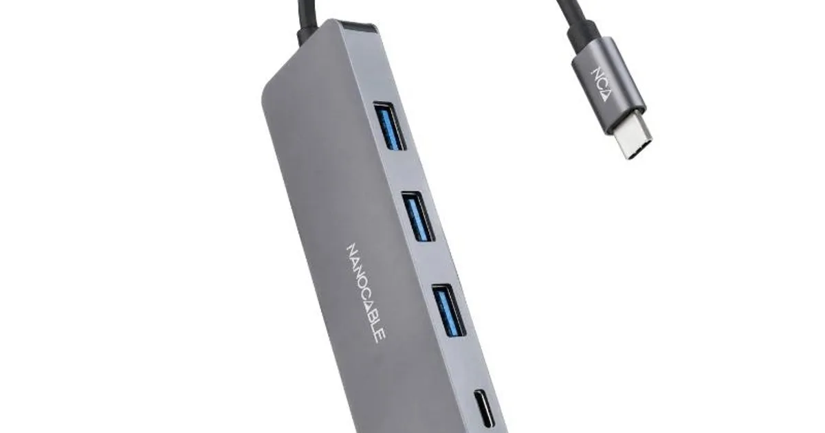 Nanocable HUB USB-C a 3xUSB 3.0/H+1xUSB-C/H