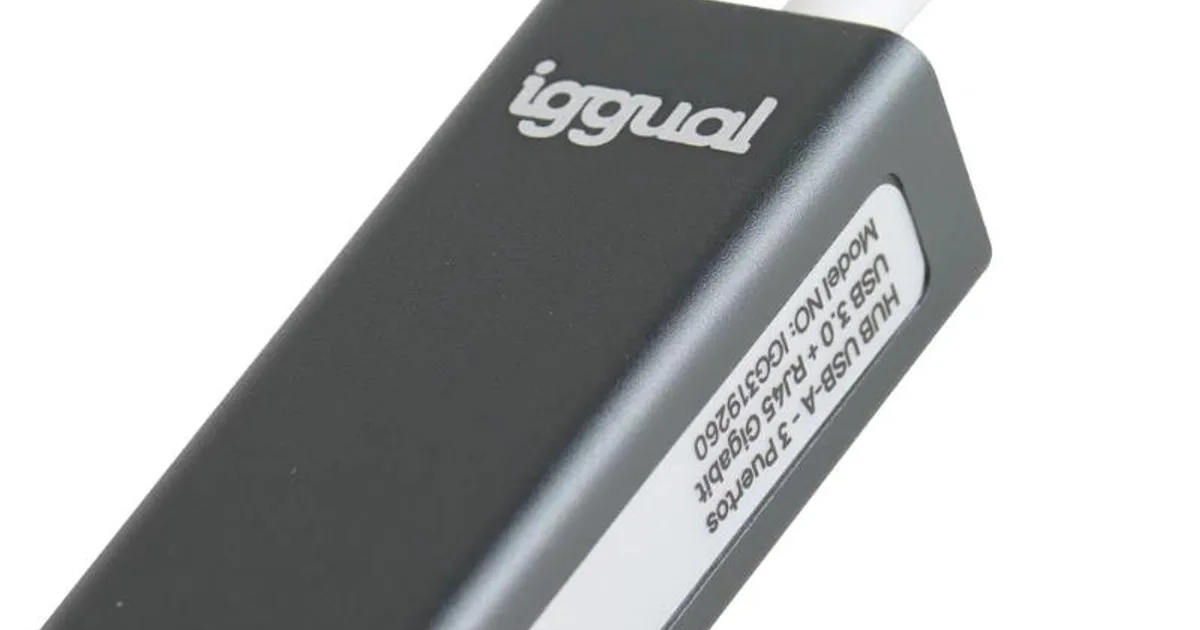 iggual Hub USB-A 3 puertos USB 3.0 + RJ45 Gigabit (4)