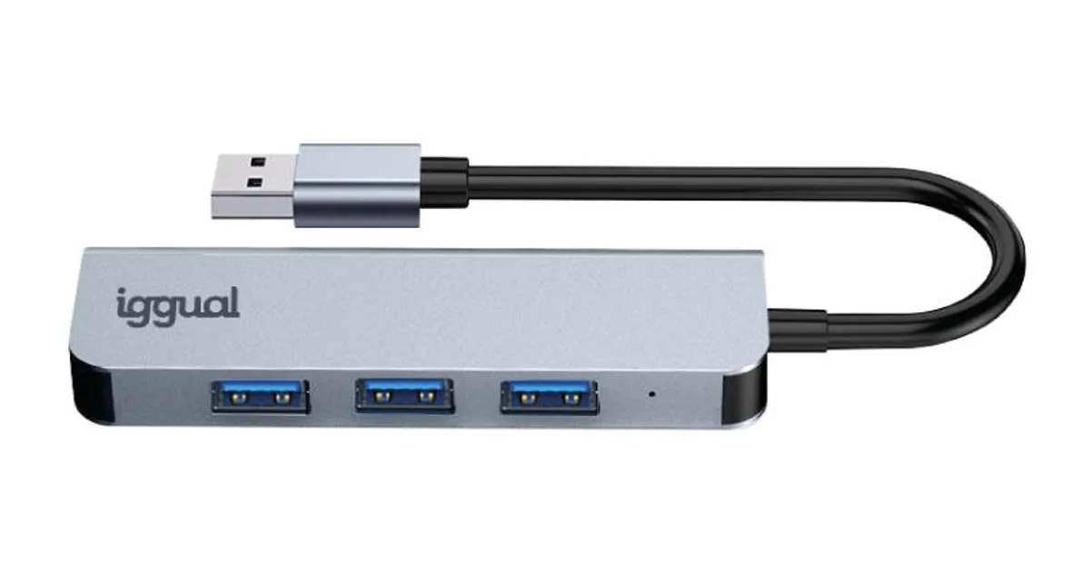 iggual Hub USB-A 3.0 x 4 puertos USB-A 3.0 (4)
