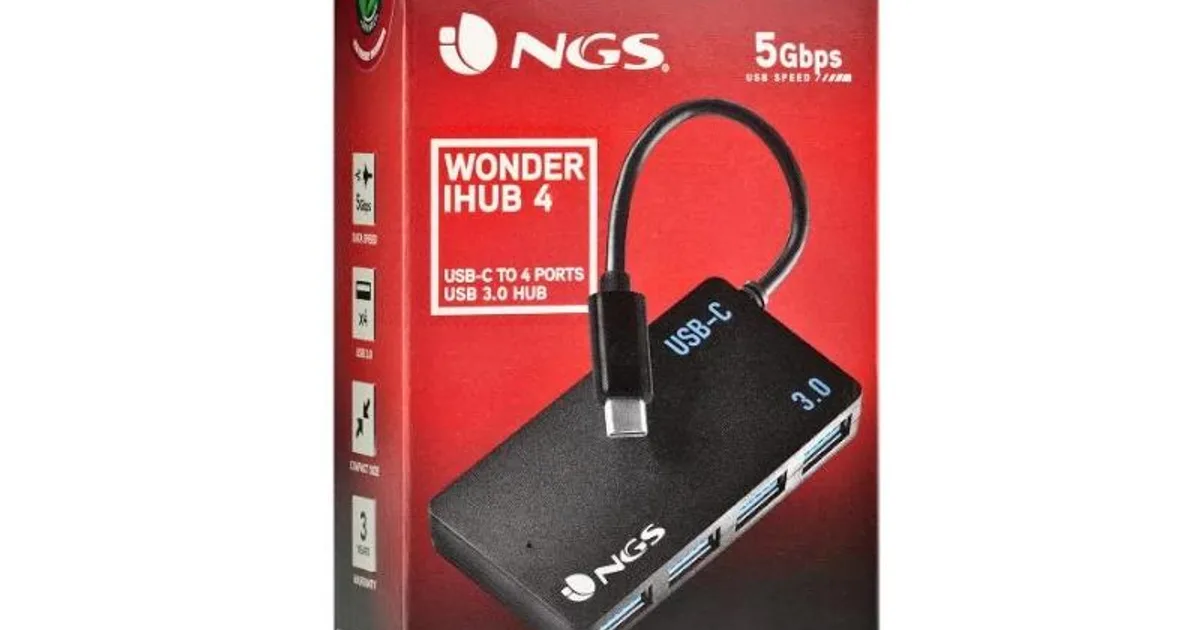 NGS Wonder 4 Hub 4 puertos usb-c (4)
