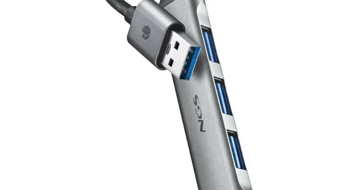 NGS HUB 4 PUERTOS USB: 1 X USB 3.2, 3 X USB 2.0