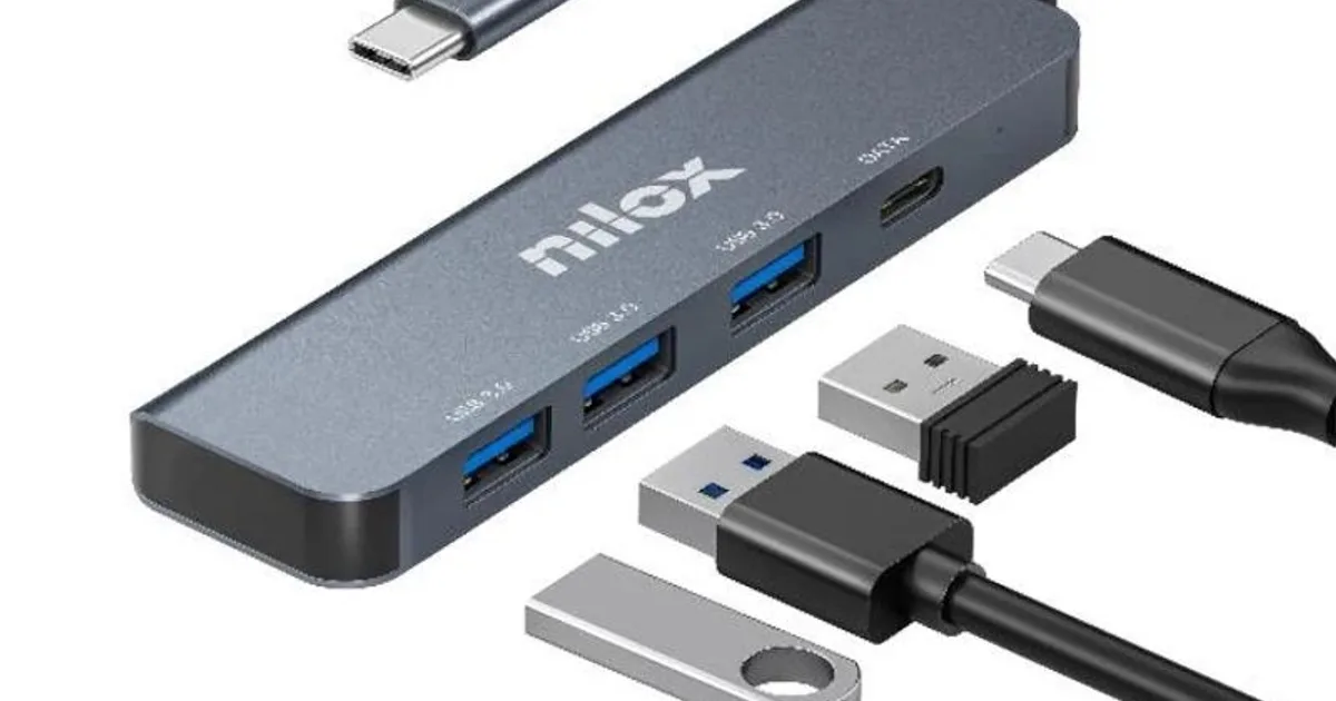 Nilox Hub USB C 3XUSB 3.0 1XUSBC