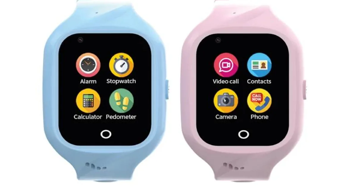 Celly Smartwatch Kids 4G 2 Correas Azul y Rosa (2)