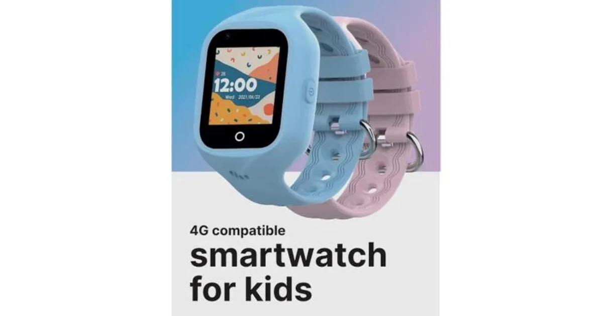 Celly Smartwatch Kids 4G 2 Correas Azul y Rosa (4)