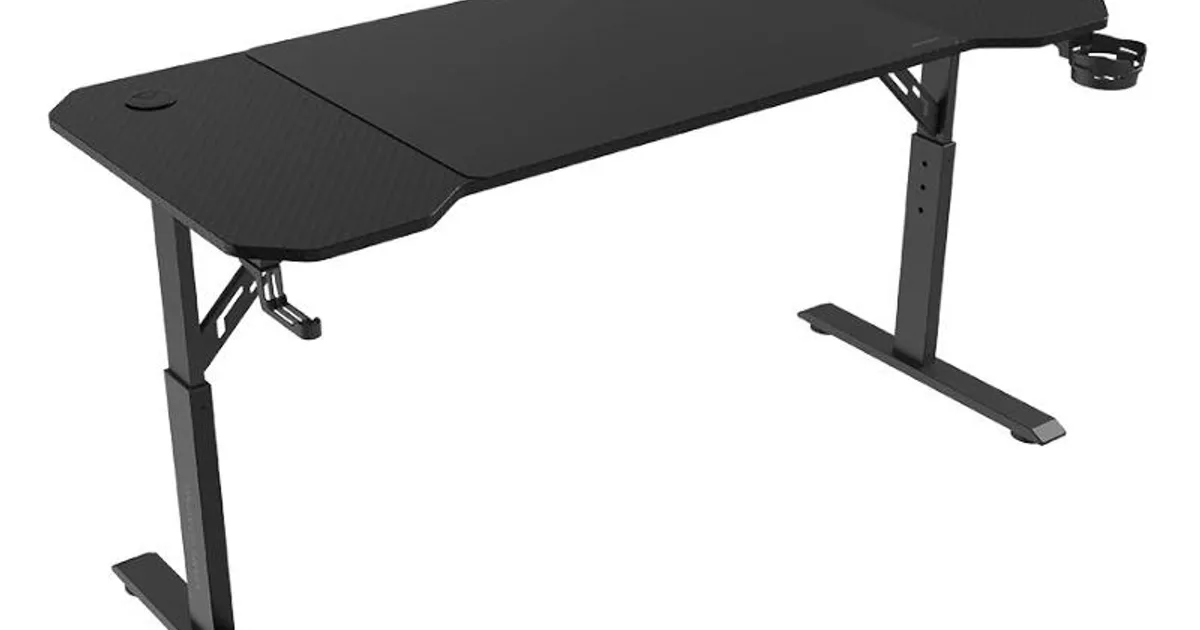 MARS GAMING ESCRITORIO ERGO 140X60CM 3 POS. ALFOM.