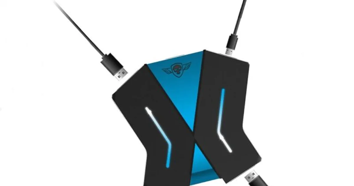 Spirit of Gamer Hub Crossgame negro y azul (2)
