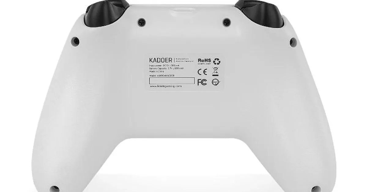 KROM Gamepad KADOER Wireless Mult Plat. 5.0 Blanco (2)