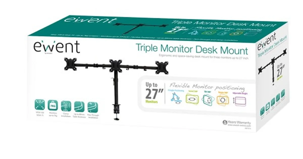 EWENT  EW1513 Sopore Tv Mesa  3 Monit. Hasta 27" (3)