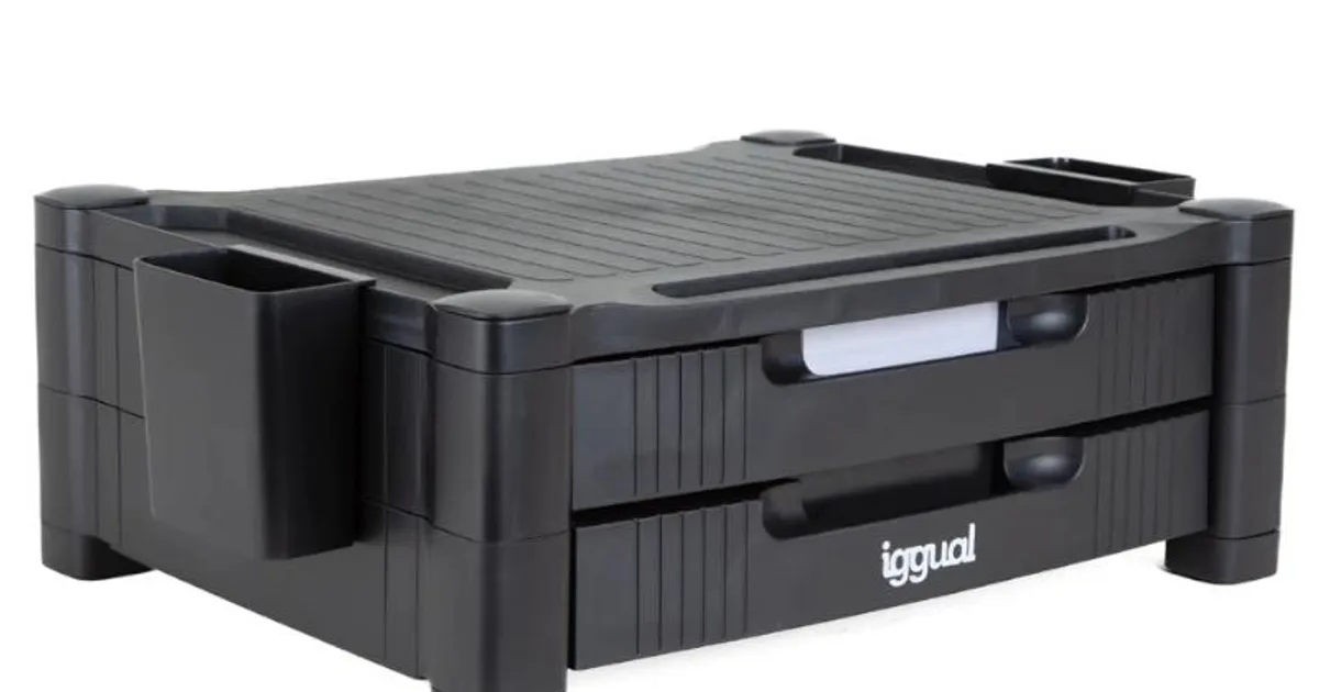 iggual EM2C Elevador monitor 2 cajones negro (3)