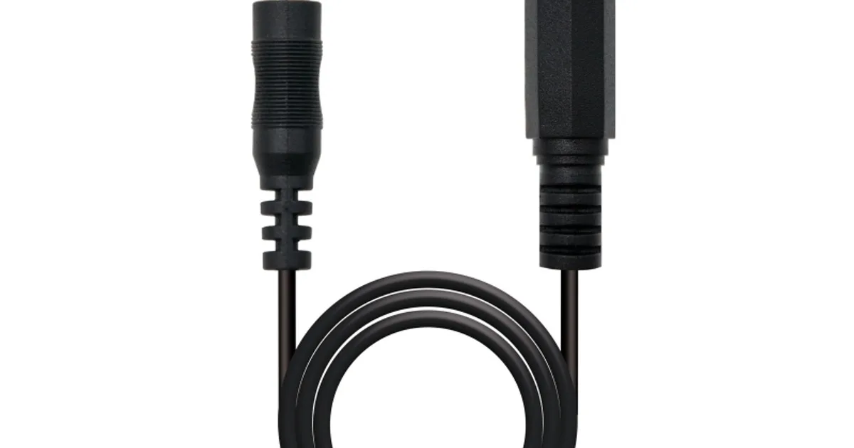 Nanocable Cable Audio, Jack 3.5/M-H, Negro, 3 M