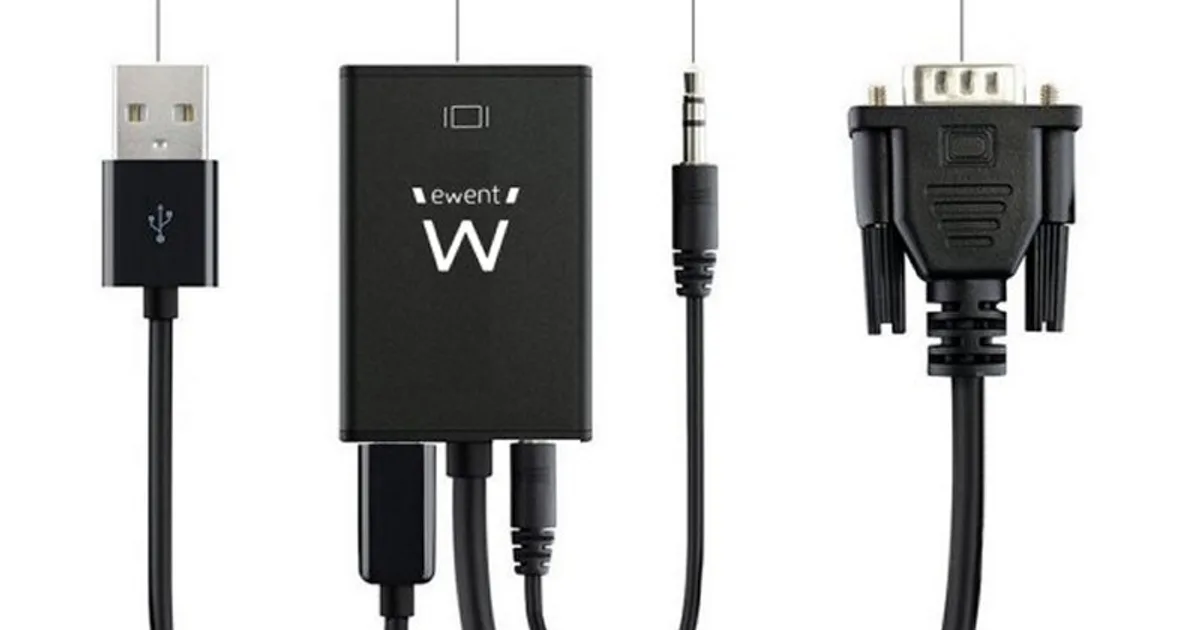 EWENT EW9866 Adaptador Vga/Hdmi con Audio (3)