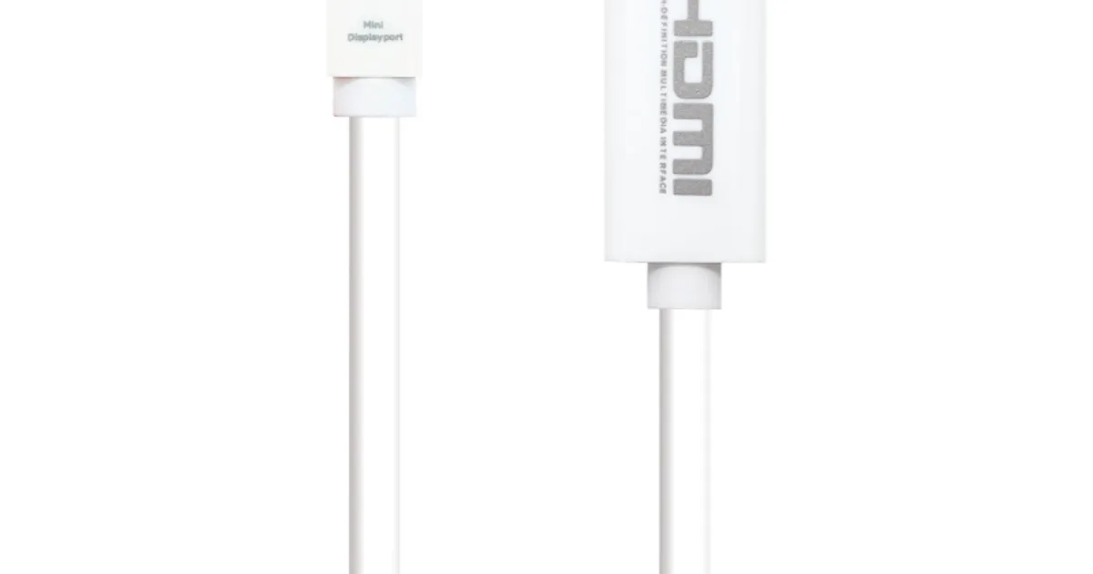Nanocable Cable Conversor Mini DP/ HDMI 2 M Blanco (2)